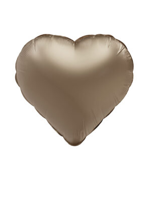 Folienballon Herz S matt gold