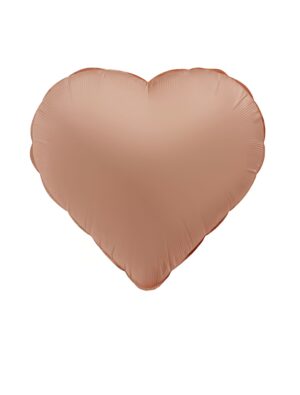 Folienballon Herz S matt rosa