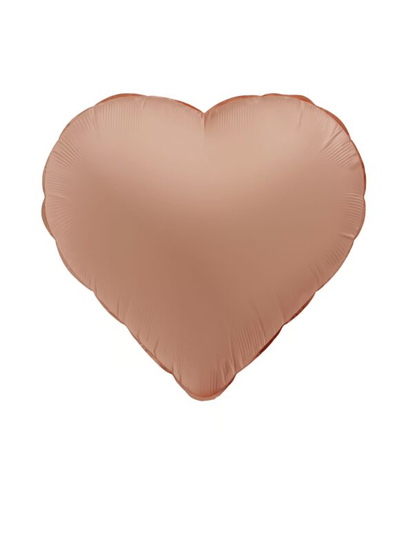 Folienballon Herz S matt rosa