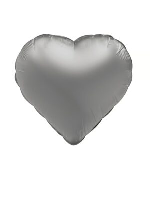 Folienballon Herz S matt silber