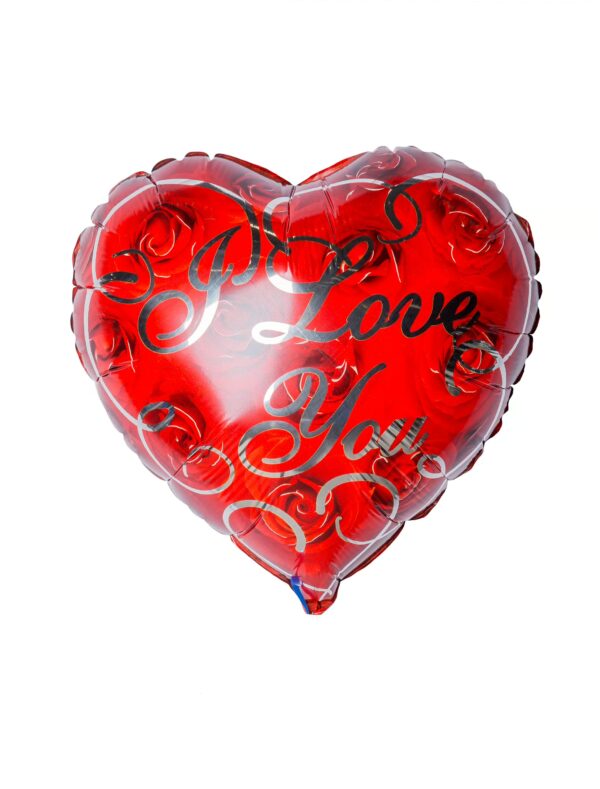 Folienballon I love you Herz S Farbe: rot