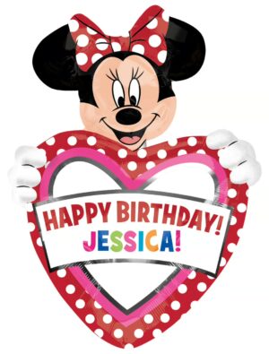 Folienballon Minnie Maus Happy Birthday L Farbe: bunt