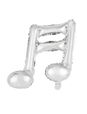 Folienballon Musiknote Farbe: silber