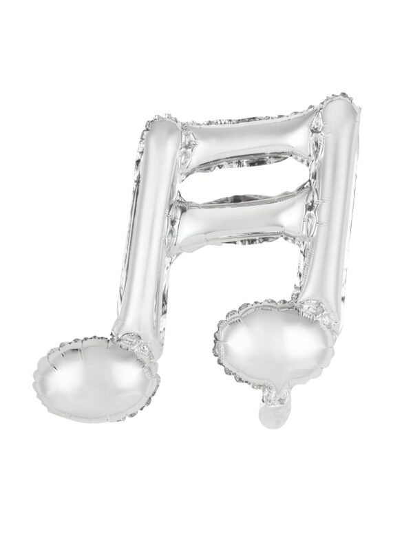 Folienballon Musiknote Farbe: silber