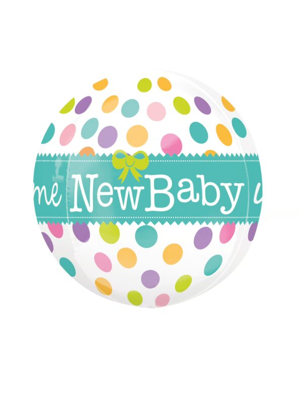 Folienballon Orbz New Baby S Farbe: