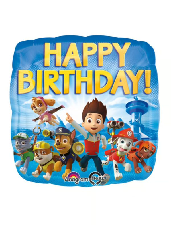 Folienballon Paw Patrol Happy Birthday S Farbe: bunt