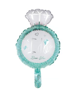 Folienballon Ring I do blau L
