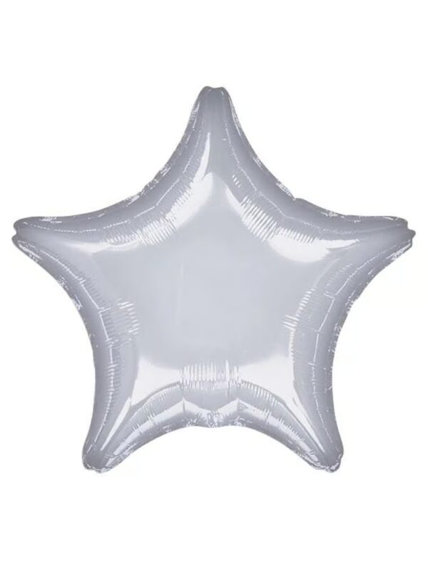 Folienballon Stern 48cm L silber
