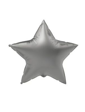 Folienballon Stern S matt silber