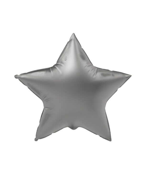 Folienballon Stern S matt silber