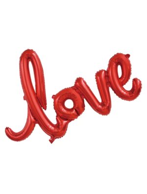 Folienballon love rot