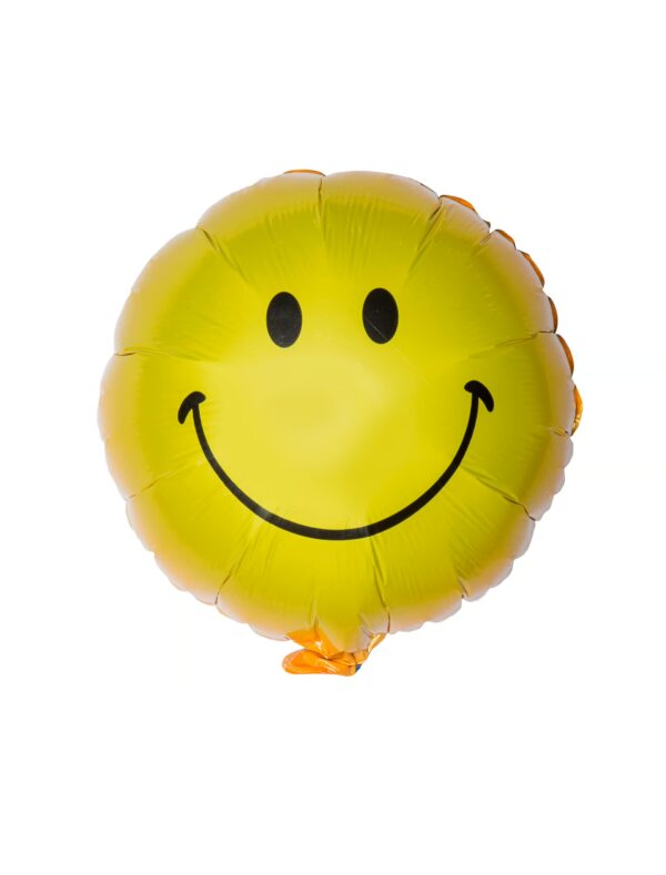 Folienballon rund Smiley S Farbe: