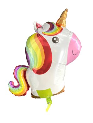 Folienballon verspieltes Einhorn L Farbe: bunt