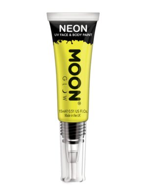 Gesichtsfarbe UV 15ml neongelb Schminke für Karneval & Fasching