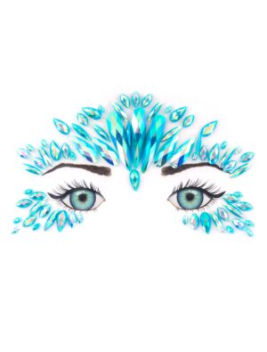 Gesichtsstrasssteine Fancy rosa Schminke für Karneval & Fasching