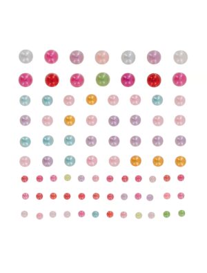 Gesichtsstrasssteine Punkte bunt Schminke für Karneval & Fasching Farbe: bunt