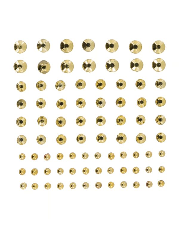Gesichtsstrasssteine Punkte gold Schminke für Karneval & Fasching