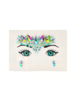Gesichtsstrasssteine bunt Schminke für Karneval & Fasching Farbe: mehrfarbig