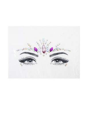 Gesichtsstrasssteine pink Schminke für Karneval & Fasching