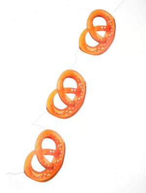 Girlande Brezel 2m Farbe: braun