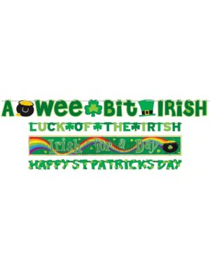 Girlande St. Patricks Day 4 Stk. grün
