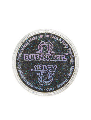 Glitzer 6g nachtschwarz Schminke für Karneval & Fasching