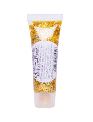 Glitzer-Gel Juwel 18ml gold Schminke für Karneval & Fasching