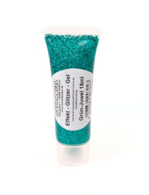 Glitzer-Gel Juwel 18ml grün Schminke für Karneval & Fasching