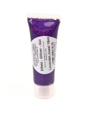 Glitzer-Gel Juwel 18ml lavendel Schminke für Karneval & Fasching