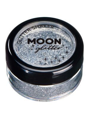 Glitzer Shaker Classic 5g silber Schminke für Karneval & Fasching