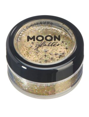 Glitzer Shaker Holographic 5g gold Schminke für Karneval & Fasching