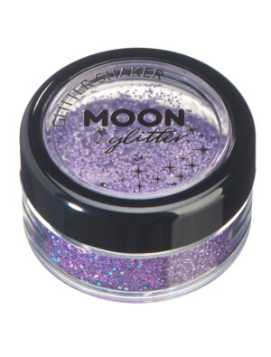 Glitzer Shaker Holographic 5g violett Schminke für Karneval & Fasching