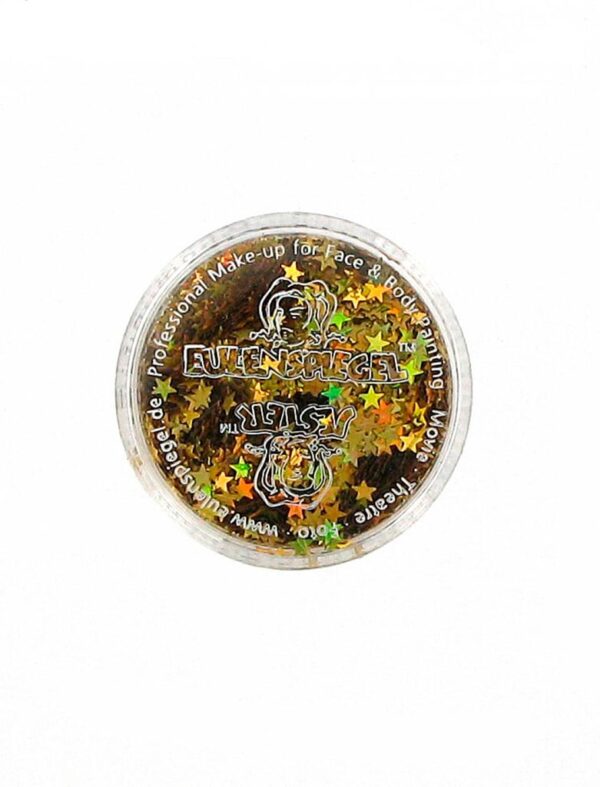 Glitzer Sterne 6g gold Schminke für Karneval & Fasching