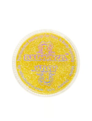 Glitzer fein 6g candy yellow Schminke für Karneval & Fasching