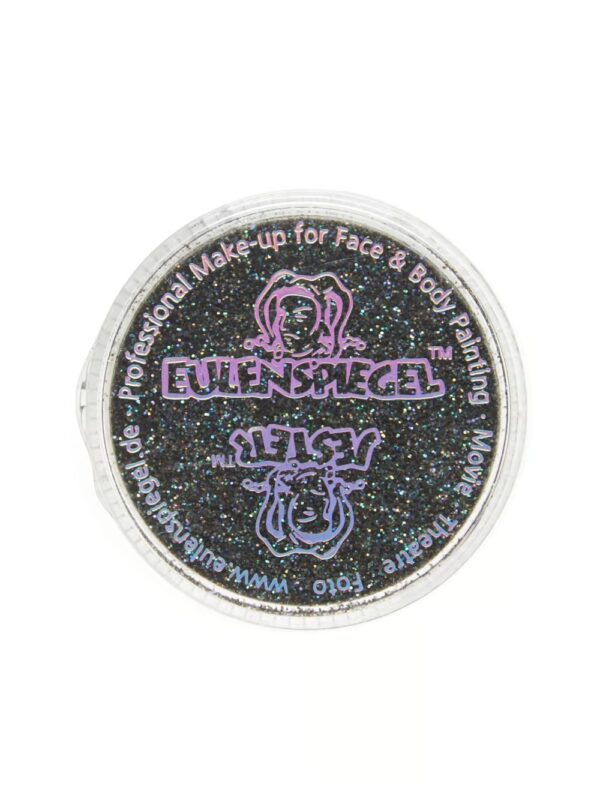 Glitzer fein 6g nachtschwarz Schminke für Karneval & Fasching