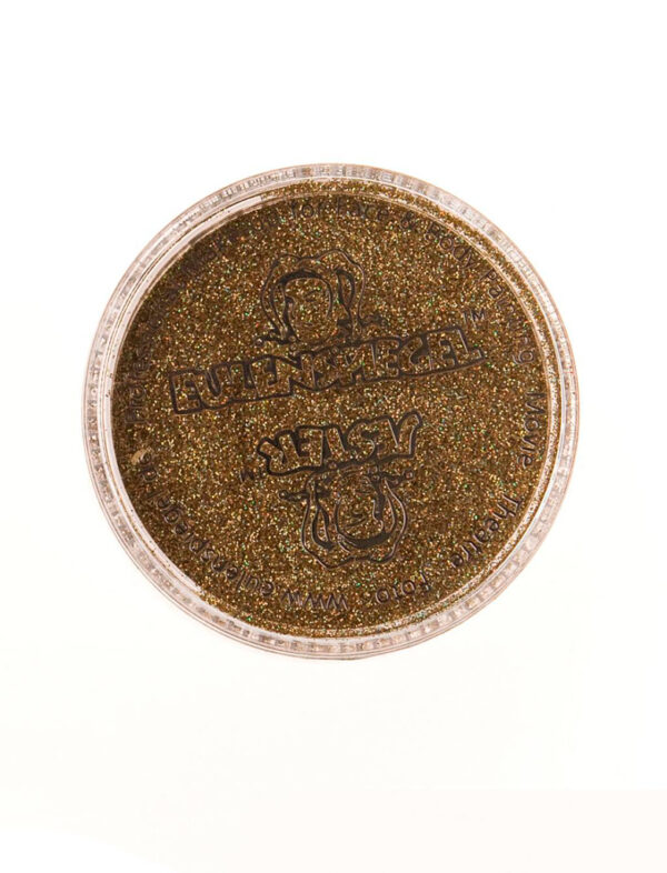 Glitzer fein Holo Juwel 6g gold Schminke für Karneval & Fasching