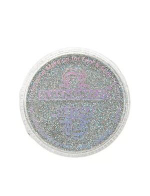 Glitzer fein Holo Juwel 6g silber Schminke für Karneval & Fasching