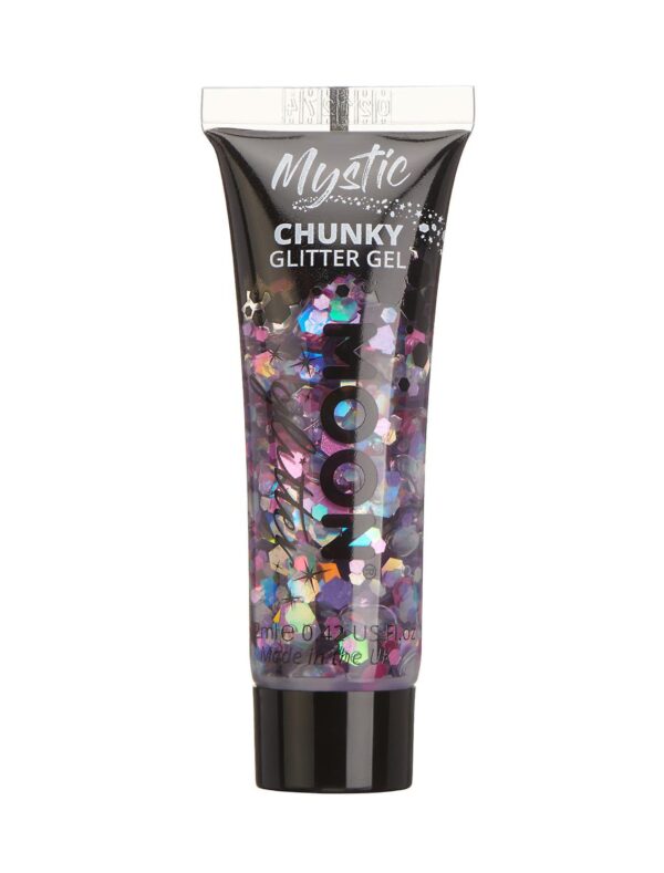 Glitzergel Chunky Mystic 12ml bunt Schminke für Karneval & Fasching Farbe: bunt