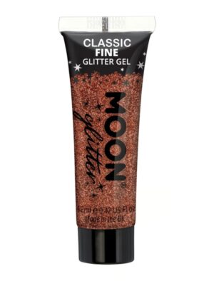 Glitzergel Classic Fein 12ml bronze Schminke für Karneval & Fasching