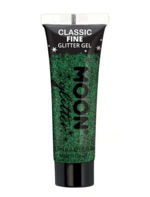 Glitzergel Classic Fein 12ml grün Schminke für Karneval & Fasching