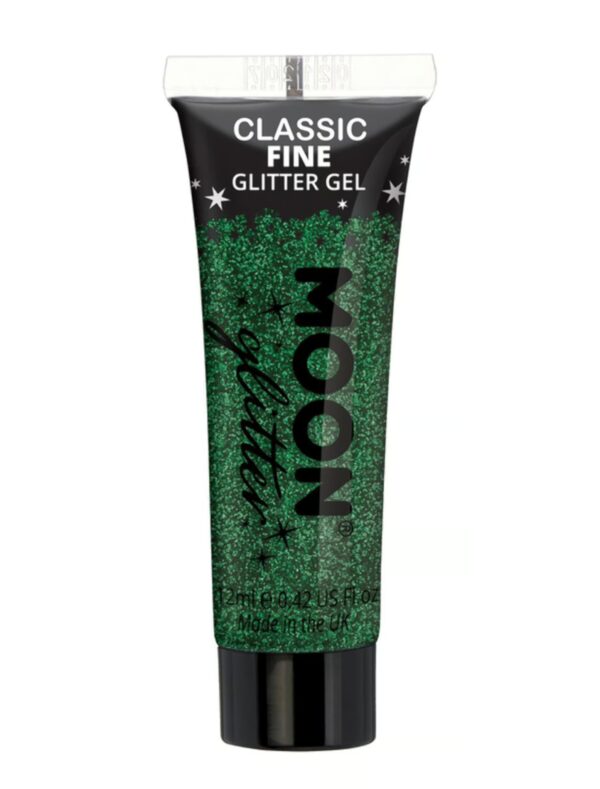 Glitzergel Classic Fein 12ml grün Schminke für Karneval & Fasching
