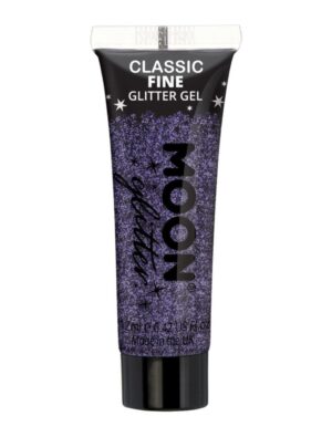 Glitzergel Classic Fein 12ml violett Schminke für Karneval & Fasching