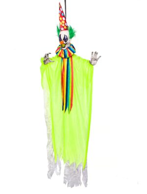 Gruselclown zum Aufhängen Farbe: neongelb