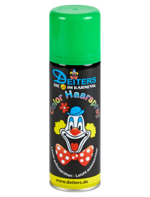 Haarspray 125ml grün Schminke für Karneval & Fasching