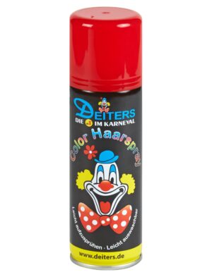 Haarspray 125ml neonrot Schminke für Karneval & Fasching