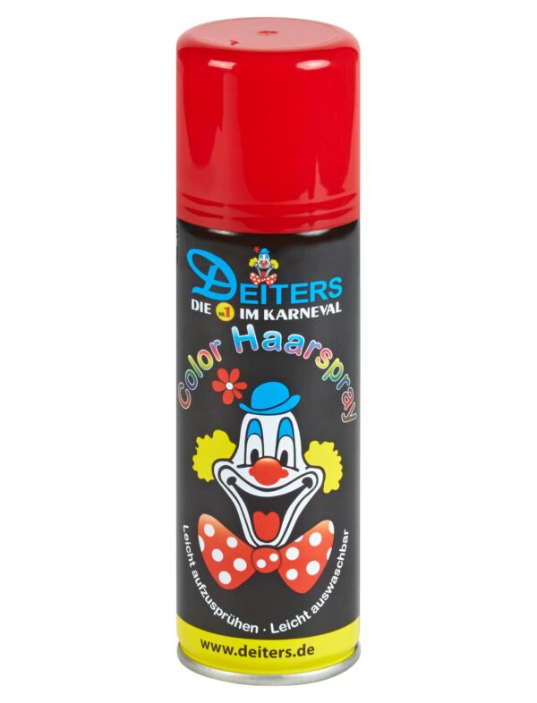 Haarspray 125ml neonrot Schminke für Karneval & Fasching
