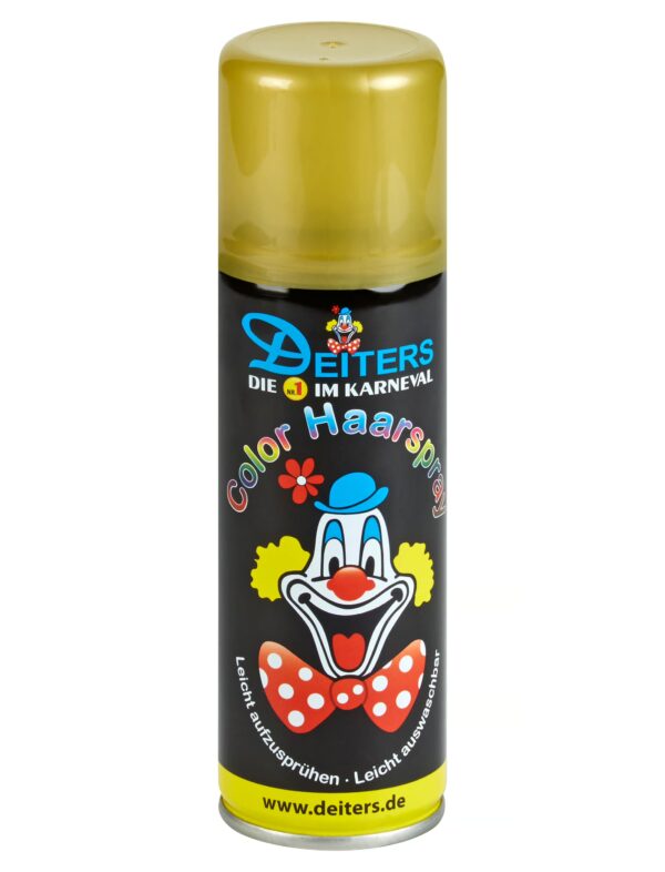 Haarspray Color 125ml gold Schminke für Karneval & Fasching