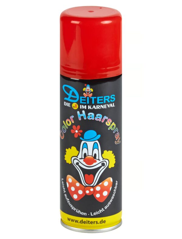 Haarspray Color 125ml rot Schminke für Karneval & Fasching