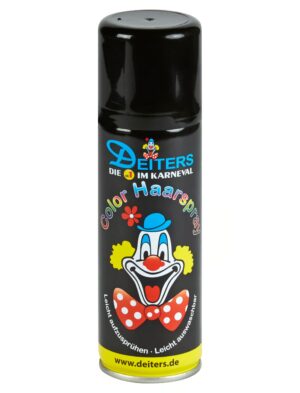 Haarspray Color 125ml schwarz Schminke für Karneval & Fasching