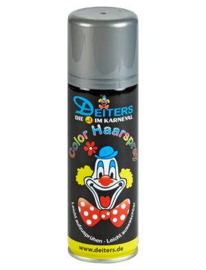 Haarspray Color 125ml silber Schminke für Karneval & Fasching